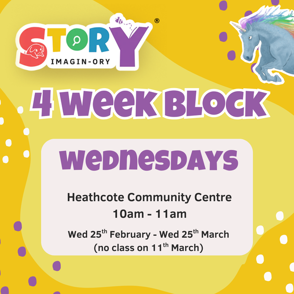 Heathcote Community Centre Wednesdays 10am - 11am